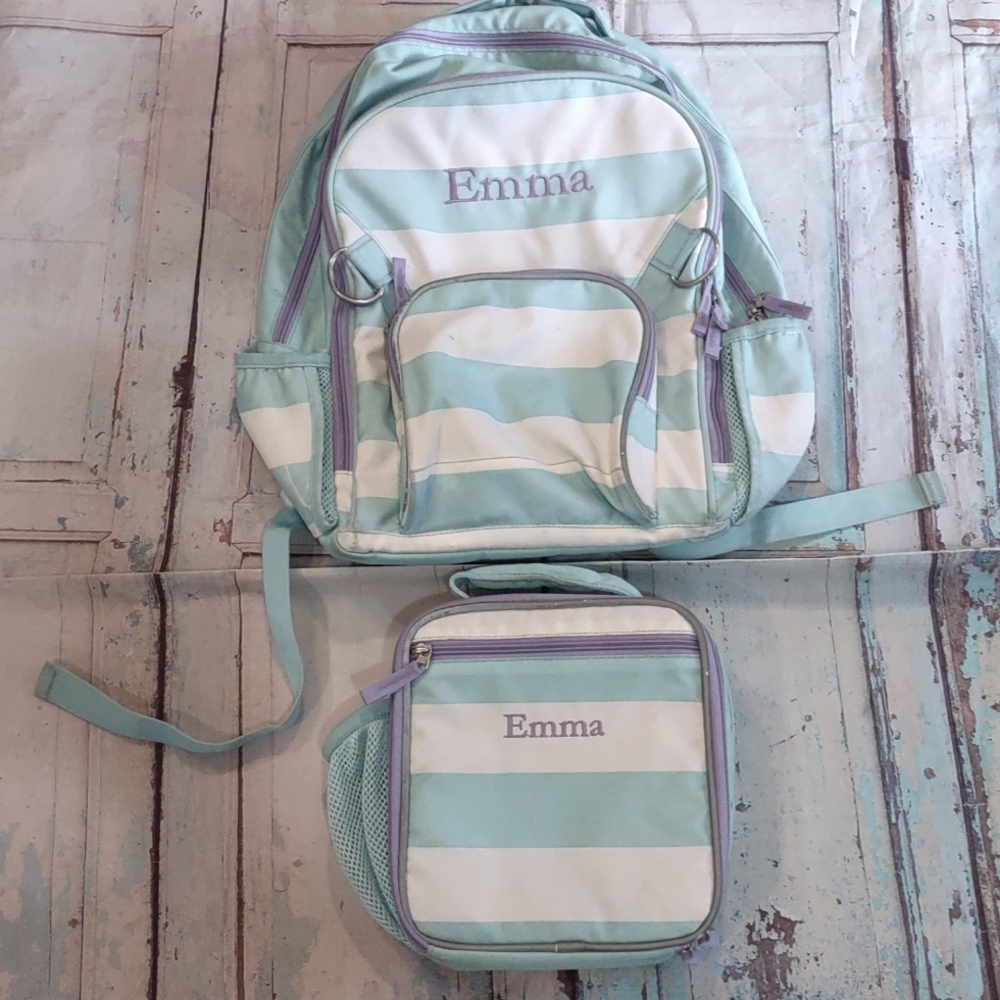 Pottery Barn "Emma" Backpack & lunchbox